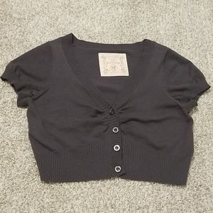Grey Crop Top/ Cardigan Small